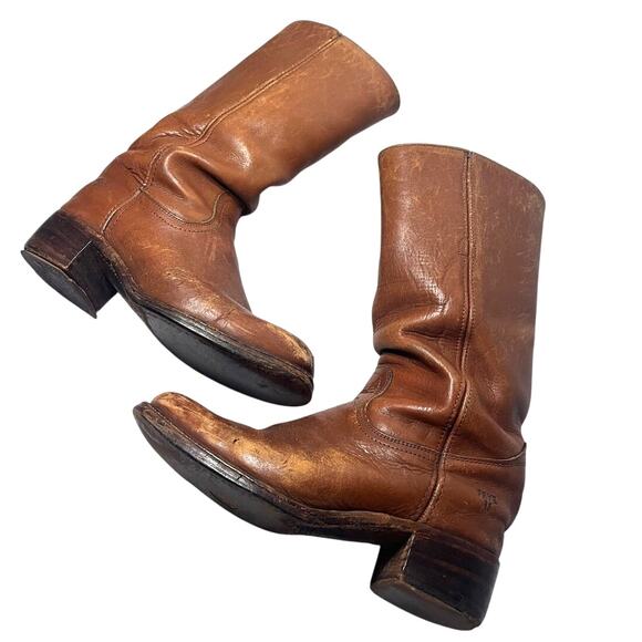 Frye Other - Vintage FRYE CAMPUS Tall Riding Boots Brown Leather Sz 9.5 D Men's MADE IN USA
